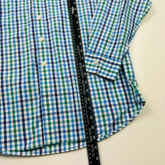 Vineyard Vines Blue Plaid Slim Fit Whale Shirt Button Down Shirt Size Medium - Picture 8 of 8